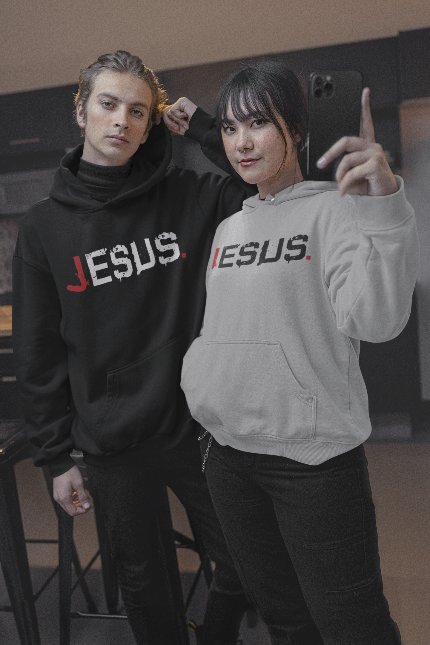 No Us Without Him Hoodie